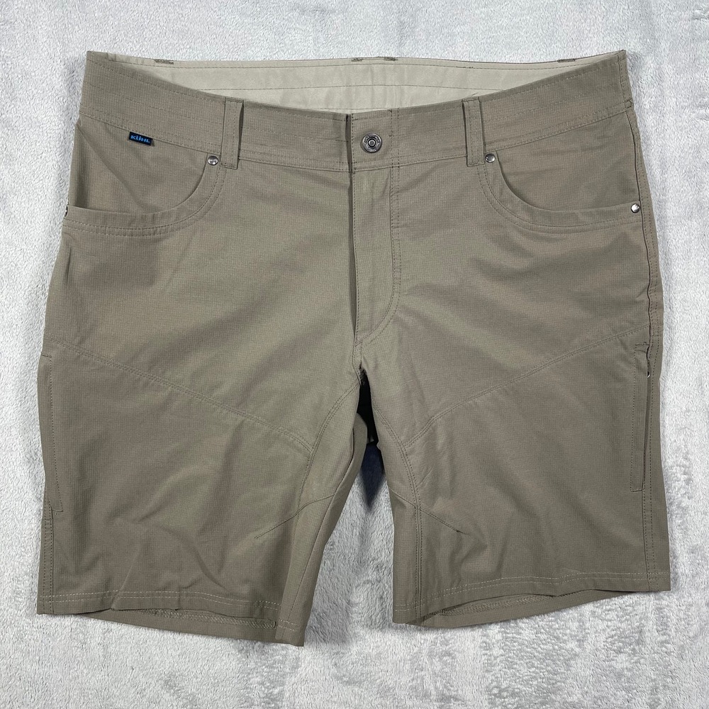 Kuhl Renegade Shorts Mens 40 Brown Technical Hiking Performance Cargo 10" Inseam